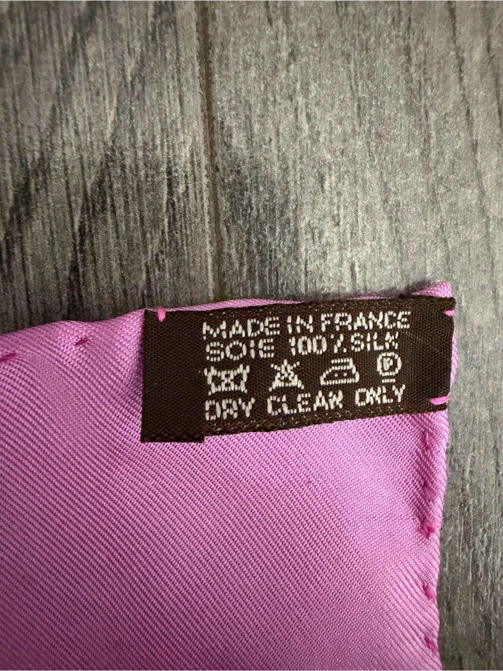 Hermes Pink Paisley 'Indian Dust' Silk Scarf - Picture 5 of 5